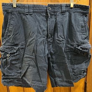 Navy blue Polo brand cargo shorts. Size 42 waist.